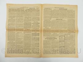 WO2 Duitse krant Frankische Tageszeitung nr. 33 9 februari 1944 - 47 x 32 cm - origineel