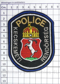 Hongaarse Politie embleem Hungarian Rendőrség Police patch - 11 x 8 cm - origineel