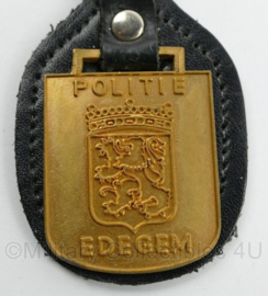 Belgische Politie Edegem sleutelhanger - 9 x 5 cm - origineel