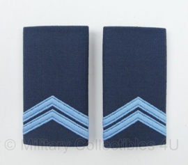 KLu Luchtmacht epauletten Korporaal - afmeting 5 x 9,5 cm -  origineel