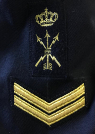 KM Koninklijke Marine uniform jas 1988 donkerblauw Bonker - 2 rijen knopen - rang Korporaal - maat 48 - origineel