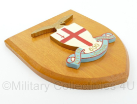 British 600 City of London Squadron Royal Auxiliary Air Force wandbord - 15 x 1,5 x 18 cm - origineel