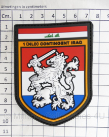 1 NLD Contingent Iraq embleem 3d PVC-  9,5 x 7 cm - origineel