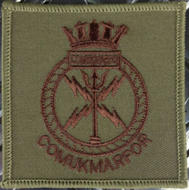 COMUKMARFOR Royal Marines Commander United Kingdom Maritime Forces Formations Badge  - 7 x 7 cm. - origineel