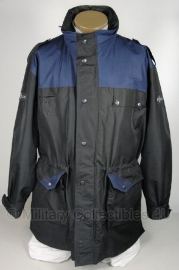 Politie parka two tone zwart/donkerblauw - Nederlands - origineel - maat L (art.nr. 129)