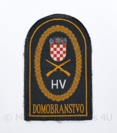 Kroatisch leger embleem HV Domobranstvo - 7,5 x 12 cm - origineel