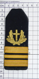 KM Koninklijke Marine en KMARNS Korps Mariniers Majoor Raadsman/vrouw epauletten - 13 x 5 cm - origineel