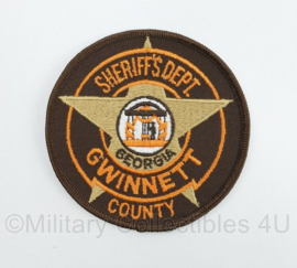 Amerikaanse Politie embleem American Georgia Gwinnett County Sheriff's Dept. patch - diameter 10 cm - origineel