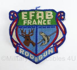 Embleem EFAB France Rod & Gun patch - 11,5 x 11 cm - origineel