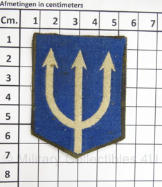 KL Landmacht oud model arm embleem E-Divisie - afmeting 5 x 7 cm - origineel