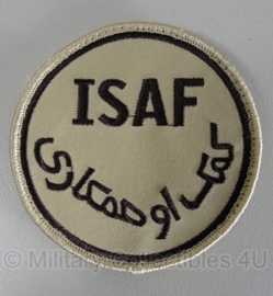 US patch ISAF met velcro en geborbuurde tekst - origineel