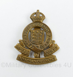 WO2 cap badge  Royal Canadian Ordnance Corps - Kings Crown -  5 x 4 cm - origineel