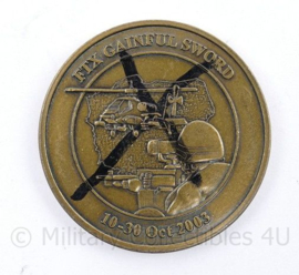 Zeldzaam proefmodel Coin Duits Nederlandse Corps FTX Gainful Sword 2003 - origineel