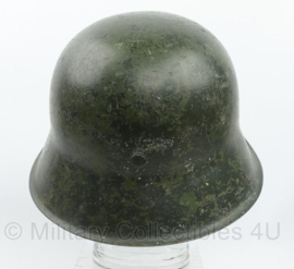 WO2 Duitse M42 helm met naoorlogse liner -  originele WO2 gestempelde helmpot