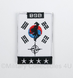 BSB Brigade Speciale Beveiligingsopdrachten Zuid Korea embleem met klittenband - 8 x 5 cm