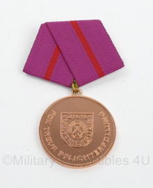 DDR NVA medaille für treue Pflichterfüllung in der Zivilverteidigung der DDR in doosje - origineel