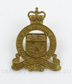 WO2 Canadese Royal New Brunswick Regiment cap badge - Queens Crown - 5 x 4 cm - origineel