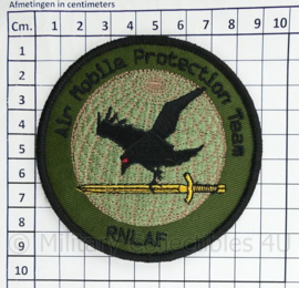 RNLAF AMPT Royal Netherlands Airforce Air Mobile Protection Team embleem  - met klittenband  - 9 cm. diameter