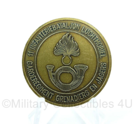 Nederlandse Defensie coin 11e infanteriebataljon luchtmobiel grenadiers en jagers - origineel