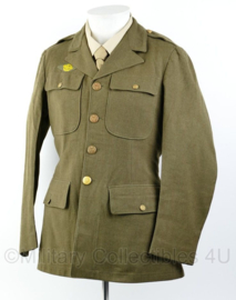 Wo2 US Army Class A jacket 1941 gedateerd - rang Private - size 36R = maat 46- origineel