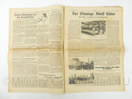 WO2 Duitse krant 8 Uhr Blatt Illustrierte Abendzeitung 4 juli 1941 - 47 x 32 cm - origineel