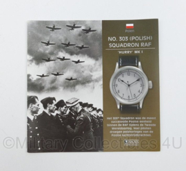 Atlas Pilot Watch Collection Model WO2 Pools No 303 Polish Squadron RAF Hurry MK1 - NIEUW - replica