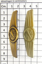 Duitse BW Bundeswehr Tatigkeitabzeichen Radarleitpersonal - zilver - afmeting 2,5 x 8 cm - origineel