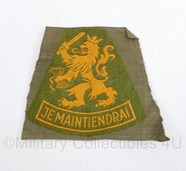 Defensie mouwleeuw Je Maintiendrai   - 9,5 x 7,5 cm - origineel