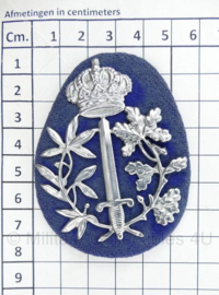 Belgische Politie pet insigne - 8 x 5,5 cm - origineel
