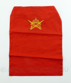 KL Nederlandse leger halssjaal - KMS Militaire academie - rood - 31,5 x 23 x 0,1 cm - origineel