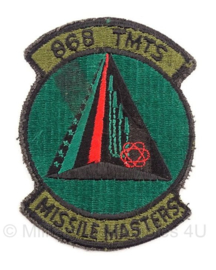 Leger 868 TMTS Missile Masters embleem - 7,5 x 9,5 cm - origineel