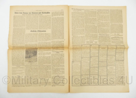 WO2 Duitse krant Frankische Tageszeitung nr. 188 13 augustus 1943 - 47 x 32 cm - origineel