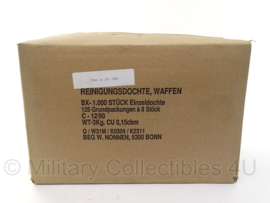 Wapen reinigingsmateriaal katoen voor 9mm - doos met 125 bundels - voor geweer of MG
