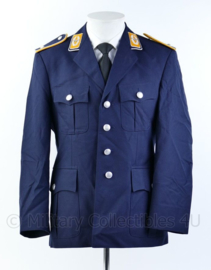 Bundeswehr Luftwaffe officiersjas met luxe metaaldraad insignes en zilveren bies -166 cm. lengte / 92 cm. borstomtrek - origineel