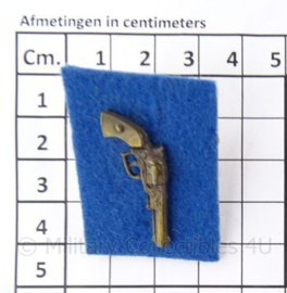 Onbekende insigne van een revolver - 3,5 x 4 cm - origineel