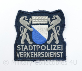 Zwitsers embleem Stadpolizei Verkehrdienst - 7,5 x 7,5 cm - origineel