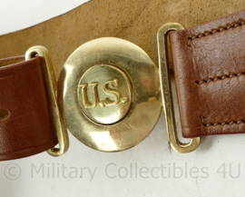 US M1911 Colt .45 koppel met magazijntas en Colt holster - bruin leder