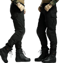 Tactical zwarte broek met kniebescherming  - NIEUW in verpakking - Maat S tm. 6xl - nieuw gemaakt