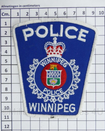 Canadese Politie embleem Canadian Winnipeg Police patch - 10,5 x 9 cm - origineel