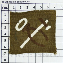 WW2 British Army REME trade patch badge Mechanic Artificer  - 7 x 6,5 cm - origineel