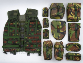 Nederlands Modulair gevechtsVest MGV WOODLAND Molle - complete set MET OFFICIEEL AANTAL TASSEN! - maat Large of XL - origineel