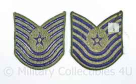 USAF US Air Force rang embleem paar -  Master Technical Sergeant - 10 x 9 cm - origineel