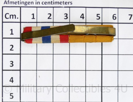 Nederlandse baton medailles  Ereteken Orde en Vrede en onderscheidingsteken voor Trouwe dienst zilver Wilhelmina -  6 x 1 cm - origineel