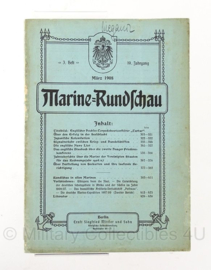 Boek Marine Rundschau - 1903 t/m 1908 - set van 4 boeken - origineel