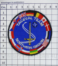 Embleem NATO Taceval Team Northern Region - diameter 8 cm - origineel