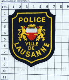Zwitserse Police Ville de Lausanne embleem - 9 x 7 cm -  origineel