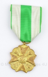 Belgische "orde van Leopold II" goud medaille met doosje  - Origineel