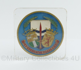 Defensie Garnizoen Rotterdam bureaudecoratie - 13 x 1,5 x 13 cm - origineel