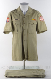 KMAR Koninklijke Marechaussee "sinaai missie" overhemd en broek met originele insignes - maat 42 - origineel