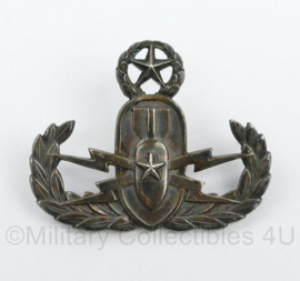 US Army EOD Badge Silver Filled marking Maker Krill - 4,5 x 3,5 cm - origineel